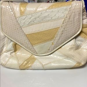 Bags by Veron White snakeskin purse Handbag
